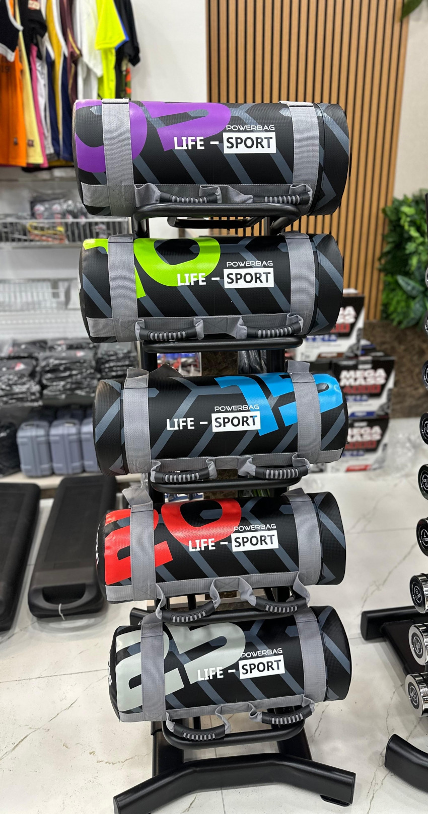 Life-Sport Weight Bag Set with Rack (5kg-10kg-15kg-20kg-25kg bags)
